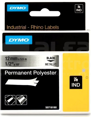 RHINO POLIESTR.TRWAŁA METAL. TAŚMA 12mm*5,5mb S0718180