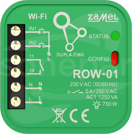 ROW-01 Odbiornik WIFI dopuszkowy 1-kan.