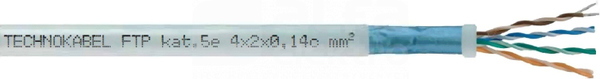 FTP kat.5E 4x2x0,14c Przewód teleinformatyczny ekranowany