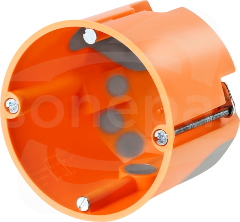 E3700 fi60mm pomarańczowa Puszka do pustych ścian głęboka
