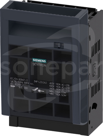 SENTRON NH000 3P 160A Rozłącznik bezpiecznikowy