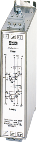 MEF 80A 3x500VAC 3-fazowy 2-poziomowy Filtr EMC