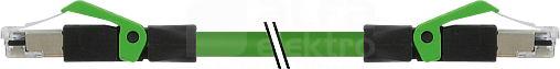 PUR-OB 2x2x0,34 ekranowany zielony UL CSA 30m Konektor