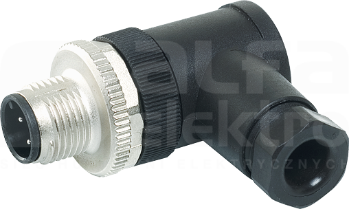 M12 5P max.0,75mm2 4-6mm Wtyk męski kątowy zaciski śrubowe