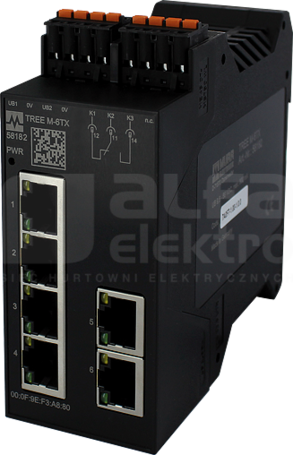 TREE PROFINET 6x10/100BT IP20 Switch zarządzalny