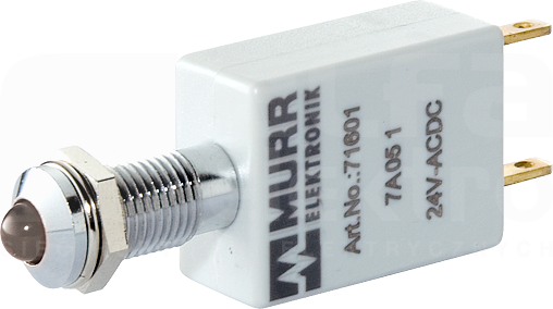 110VAC/DC 7mA K5 IP40 biały Wskaźnik LED