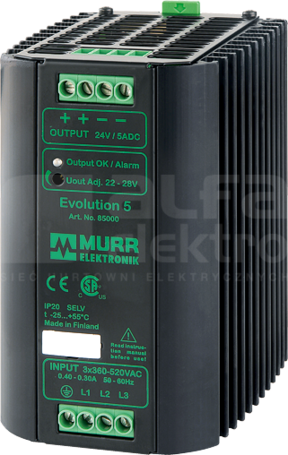 EVOLUTION 360-520VAC/22-28VDC 5A Zasilacz impulsowy 3-fazowy