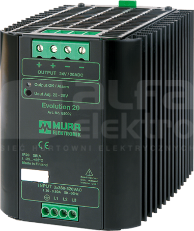 EVOLUTION 360-520VAC/22-28VDC 20A Zasilacz impulsowy 3-fazowy
