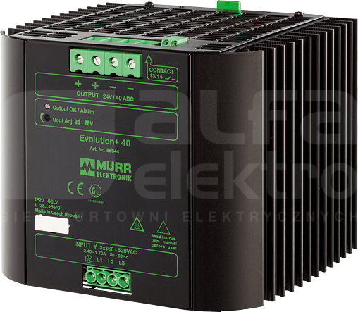 EVOLUTION 360-520VAC/48-56VDC 20A Zasilacz impulsowy 3-fazowy