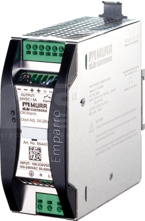 EMPARRO 100-240VAC/24-28VDC 5A Zasilacz impulsowy 1-fazowy
