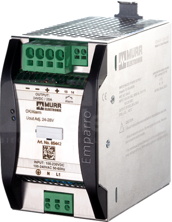 EMPARRO 100-240VAC/24-28VDC 20A Zasilacz impulsowy 1-fazowy