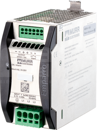 EMPARRO 360-500VAC/24-28VDC 10A Zasilacz 3-fazowy