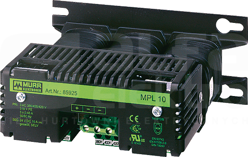 MPL 400VAC(+/-5%)/24VDC 10A Zasilacz transformatorowy 3-fazowy