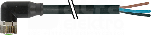 7000-08081-6300300 Konektor M8 żeński kątowy