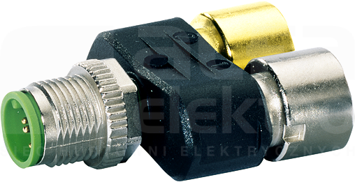 M12 5P/2xM12 5P Trójnik czujnika męski/żeński