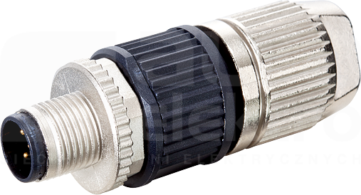 MOSA M12 5P 0,34-0,5mm2 Wtyk męski prosty zaciski nożowe