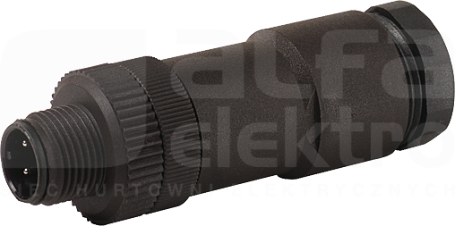 M12 5P max.0,75mm2 Trójnik czujnika męski prosty zaciski śrubowe