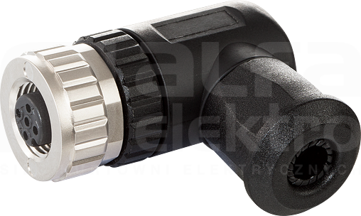 M12 5P max.1,5mm2 4-8mm Wtyk żeński kątowy zaciski śrubowe