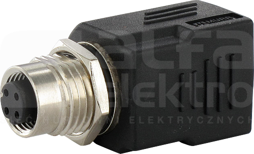 Adapter M12 żeński D-cod. - RJ45 żeński Adapter M12