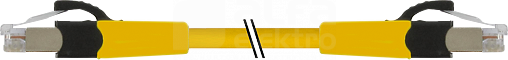 FRNC/LS0H 4x2xAWG27 shielded ye UL 20m Konektro RJ45 męski