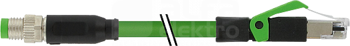 PUR-OB 1x4x0,15 M8 RJ45 Konektor
