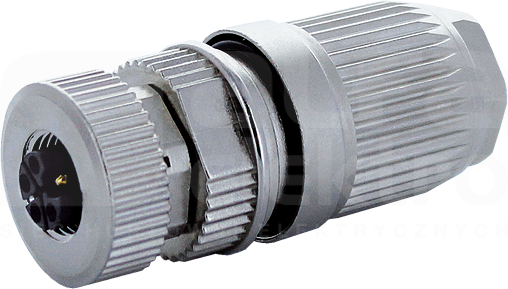 M12 5P 0,75-1,5mm2 Konektor żeński prosty