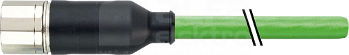 M23 17P PUR 1m Kabel do serwo żeński prosty
