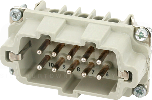 MODLINK HEAVY B10 10-pin 500V 16A Wkładka męska złącza