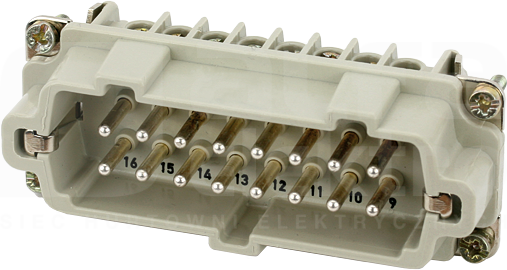 MODLINK HEAVY B16 16-pin 500V 16A Wkładka męska złącza