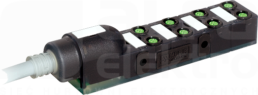 EXACT8 8xM8 3p przewód PUR/PVC 8x0,34+2*0,75 10m Moduł pasywny