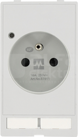 MODLINK MSDD Francja (UTE) 250VAC 16A Moduł gniazda sieciowego