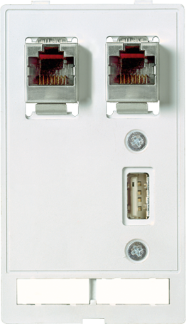 MODLINK MSDD 2xRJ45+1xUSB Moduł złącza danych