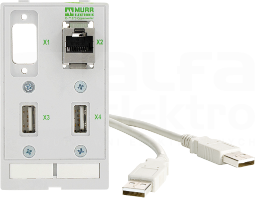MODLINK MSDD SUB-D9+RJ45+2×USB-A 0,7m Moduł złącza danych