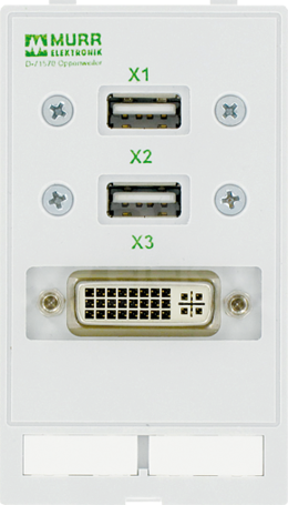 MODLINK MSDD 2xUSB+1xDVI Moduł złącza danych