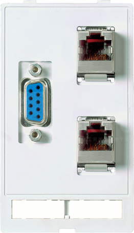 MODLINK MSDD SUB-D9 D9 Bu/St 2×RJ45 Moduł złącza danych