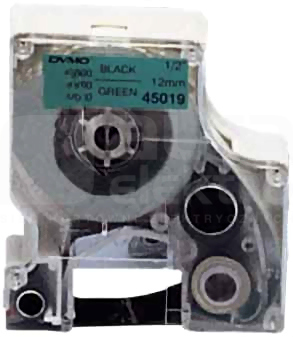 DYMO CZARNO/ZIELONA TAŚMA D1 12mm*7mb(5045019)