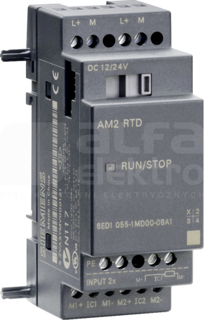 LOGO AM2 RTD 12/24VDC 2AI PT100/PT1000 Moduł wejść analogowych