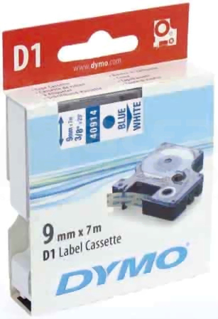 DYMO NIEBIESKO/BIAŁA TAŚMA D1 9mm*7mb(5040914)