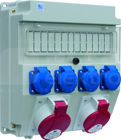 R-BOX LUX 320 32A/4P 16A/4P 4xGS IP44 Rozdzielnica z tworzywa