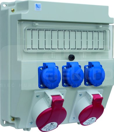 R-BOX 320R 32A/5P 16A/5P 3xGS 13S Rozdzielnica z tworzywa