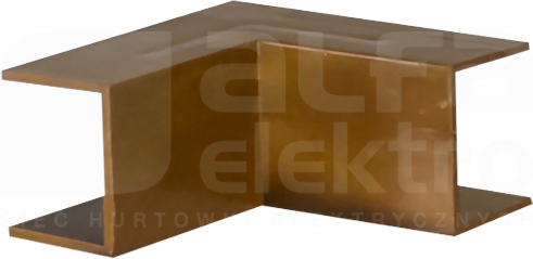 Kolanko wewn.25x20mm c.brąz Kanał kablowy akcesoria