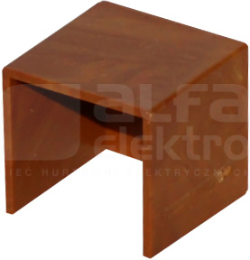 Zakończenie 25x20mm c.brąz Kanał kablowy akcesoria