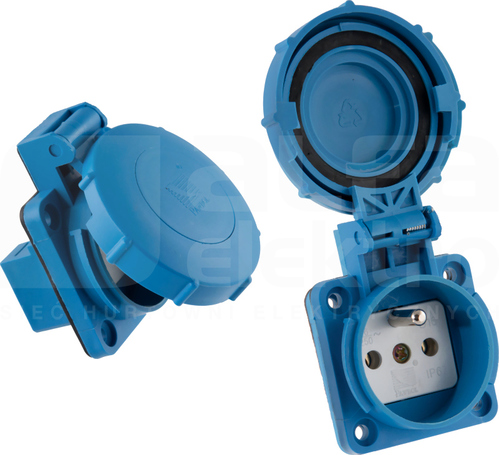 Gniazdo GZ-16 2P+Z IP67 wtyczkowe z uziemieniem