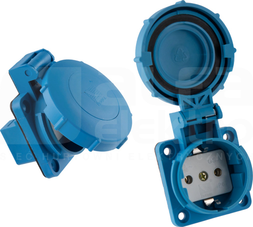Gniazdo GZ-16 2P+Z SCHUKO IP67 wtyczkowe z uziemieniem