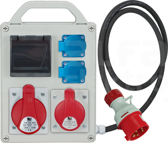 R-BOX 240R 4S 32A/5P 16A/5P 2xGS Rozdzielnica z tworzywa