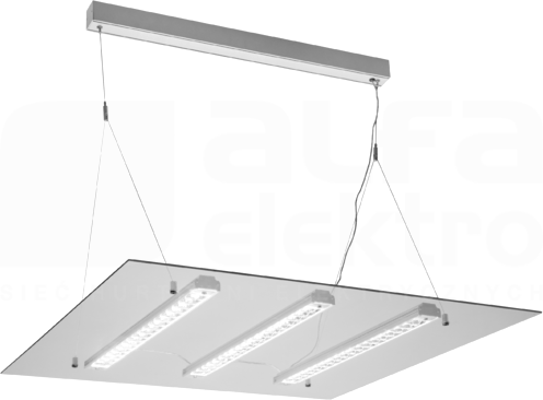 SLIM GLASS LED 40W/830 4630lm IP40 szary Oprawa LED zwieszana