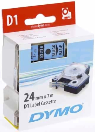 DYMO CZARNO/NIEBIESKA TAŚMA D1 24mm*7mb(53716)
