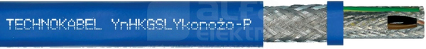 YnHKGSLYkono-P 12x2x1,0+1,0 żo/500V nieb Kabel sygnalizacyjny górniczy