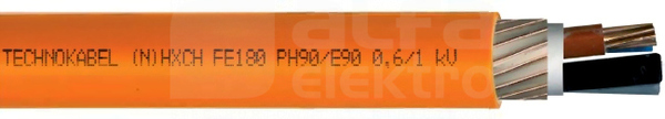 (N)HXCH FE180/E90 3x1,5/1,5 RE Kabel bezhalogenowy ognioodporny silikon