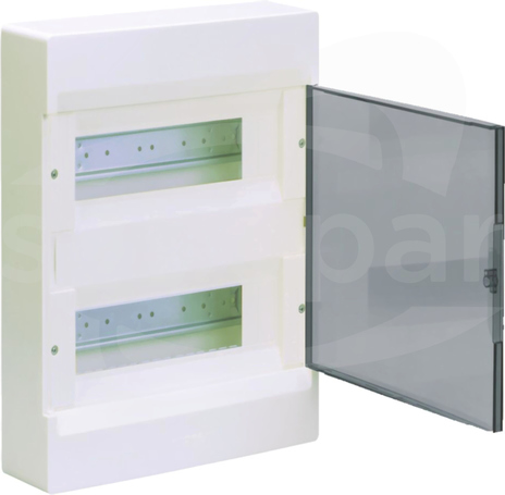 VD212TP 2x12mod.IP40 drzwi przezroczyste Rozdzielnica natynkowa COSMOS z tworzywa